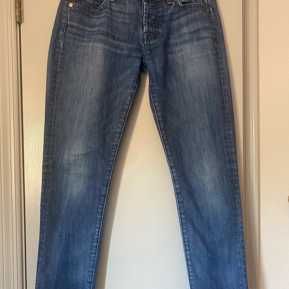 7 For All Mankind Josephine Dark Blue Slim Jeans